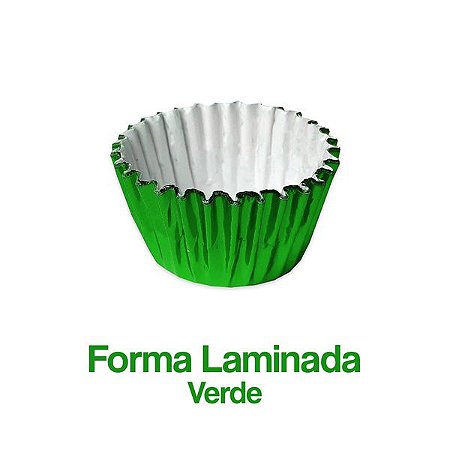 Forminha Laminada Nº06 Verde C/100 Unidades - Maricota Festas