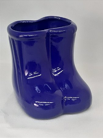 Botinha Cerâmica Azul Escuro - Maricota Festas