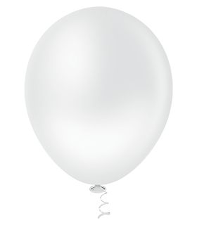 Balão Branco PICPIC Redondo 9'' c/50 Unid. - Maricota Festas