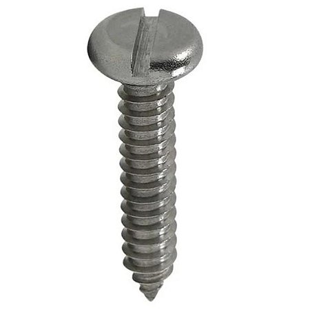 Parafuso Auto Atarraxante Cabeça Panela Fenda Ferro Zinco Branco 5.5 X 32