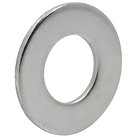 Arruela Lisa Reforçada 3/8 x 3 mm Ferro Zinco Branco