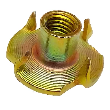 Porca Garra M6-0,80 mm Ferro Bicromatizada