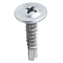 Parafuso Auto brocante Cabeça Flangeada Phillips 4.2 X 38 Ferro Zinco Branco c/ serrilha
