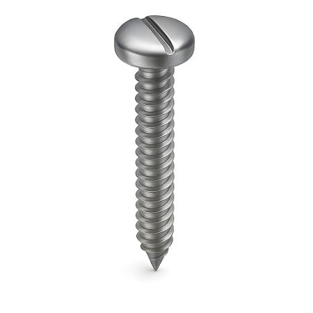 Parafuso Auto Atarraxante Cabeça Panela Fenda Ferro Zinco Branco 6.3 X 13