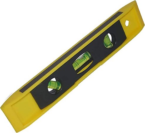 Nível plástico com base magnética 9 Pol