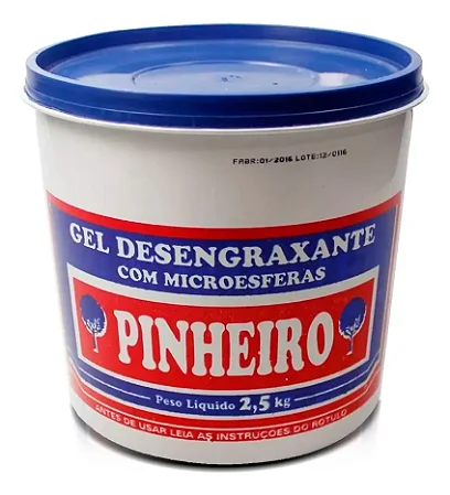 Desengraxante Em Gel Com Microesferas 2,5 KG Pinheiro Desengordurante