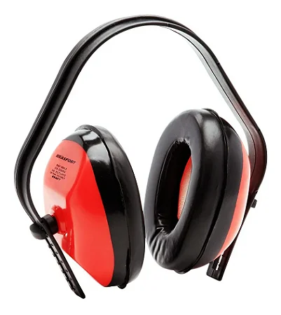 Abafador De Ruídos Tipo Concha - Brasfort - Vermelho