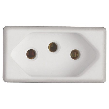 Módulo Tomada 2P+T Tramontina 20 A 250 V Branco