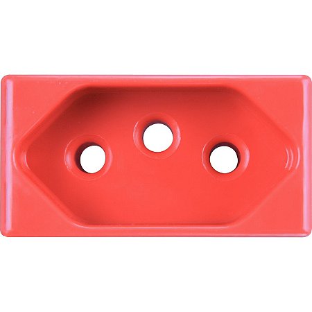 Módulo Tomada 2P+T Tramontina 20 A 250 V Vermelho