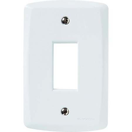 Placa Vertical 1 Posto 4x2 Tramontina Lux² Branca
