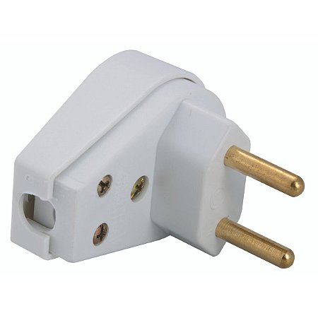 Plugue Angular 2P 250 V 20 A Tramontina Branco