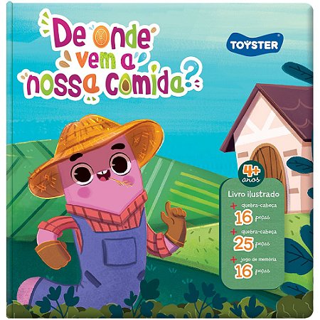 Livro Brinquedo De onde vem a nossa comida?