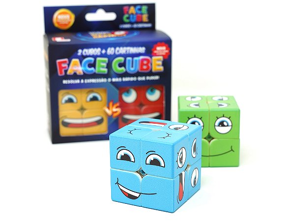 Jogo Face Cube (2 Cubos + 60 Cartas)