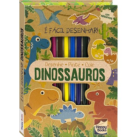 Desenho simples dinossauro pack de imagens alta qualidade infantil