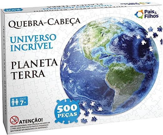 Quebra Cabeça Redondo - Planeta Terra