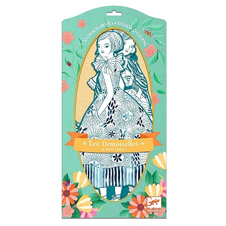 Silhuetas para colorir - Rebekka e amigas Djeco