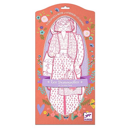 Silhuetas para colorir - Nina e amigas Djeco