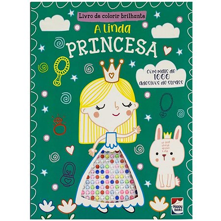 Livro de Colorir Brilhante: A Linda Princesa