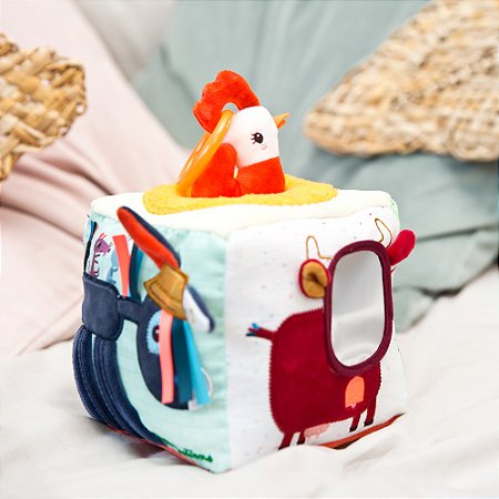 Cubo de Atividade de Pelucia Sensorial – Ignace
