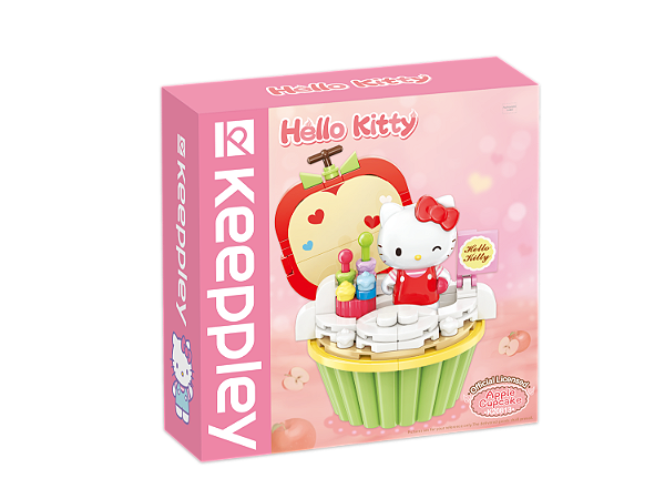 Blocos de Montar Cupcake de Maçã da Hello Kitty