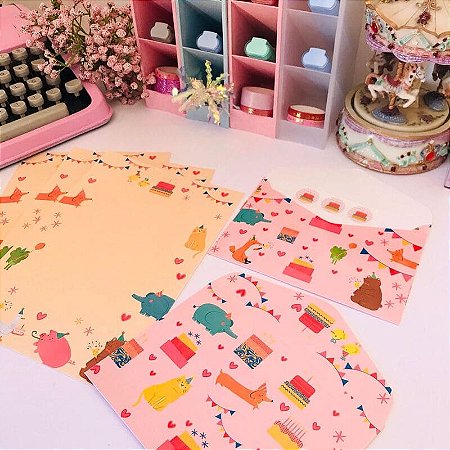 Kit Papel de Carta Aniversário