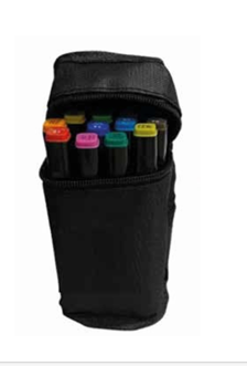 Kit com 12 canetas ponta dupla