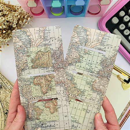 Kit Marcadores de Pagina Mapa Mundi