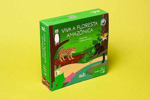 Coleção Tiê -Viva a Floresta Amazônica! Livro + quebra-cabeça