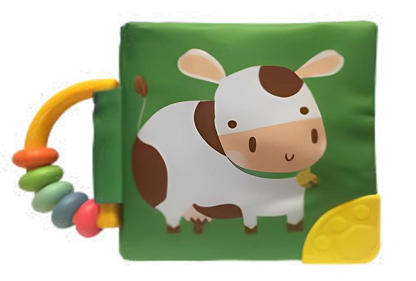 Meu livro macio com chocalho e mordedor: Vaca
