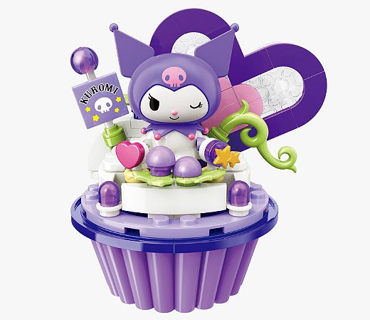 Blocos de Montar Cupcake de Uva da Kuromi