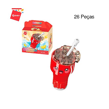 Blocos de Montar Fast Food Refrigerante
