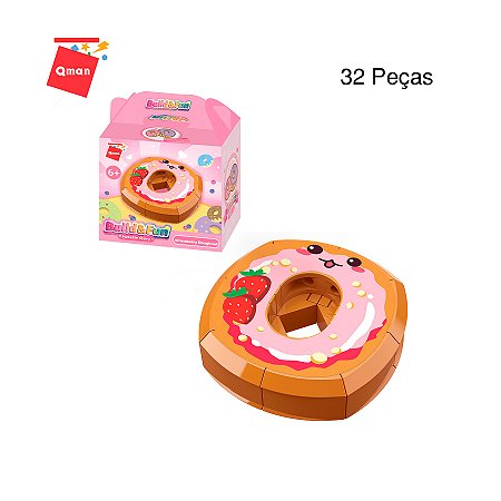 Blocos de Montar Comidinhas Donuts