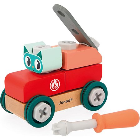 Carro de Construção Gatinho Brico Kids
