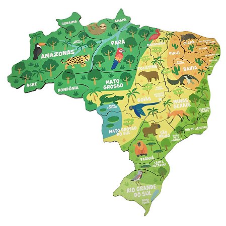 Quebra-Cabeça Mapa do Brasil