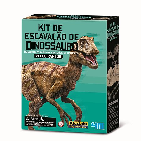 Kit de Escavação de Dinossauro Velociraptor