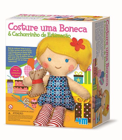 Costure uma Boneca e um Cachorrinho de Estimação