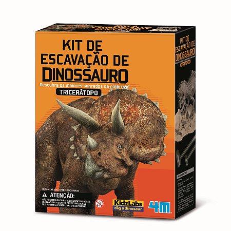 Kit Escavação de Dinossauro Triceratopo