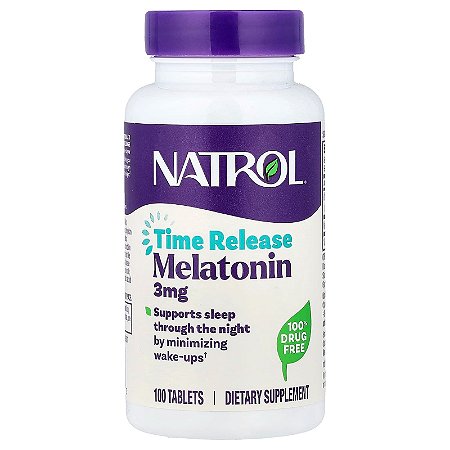 Melatonina Time Release 3mg 100 Tabletes Natrol