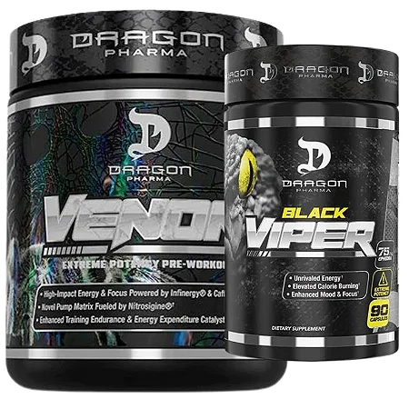 Combo Venom Pré Treino e Black Viper - Dragon Pharma