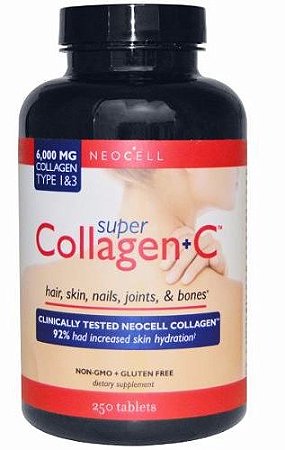 Super Colágeno Vitamina C 250 Tabletes - NeoCell