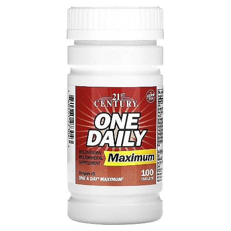 Multivitamínico One Daily Maximum 100 Tabletes 21st Century