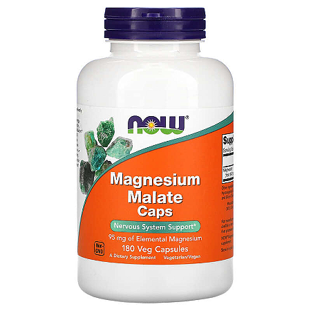 Magnesium Malate 1000Mg 180 Tabs Now Foods