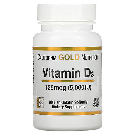 Vitamina D3 5000ui 90 caps California Gold