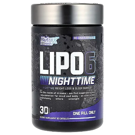 Lipo 6 Black Nightime 30 Caps Importado Nutrex