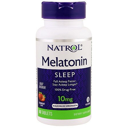 Melatonina 10mg Sublingual 60 Tabletes Natrol