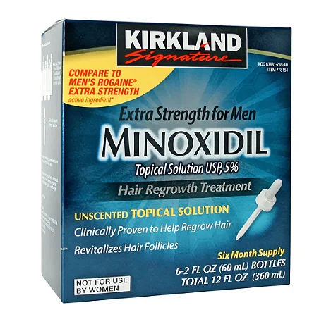 Minox||| idil Kirkland 5% Tratamento  Barba e Cabelo para 6 Meses