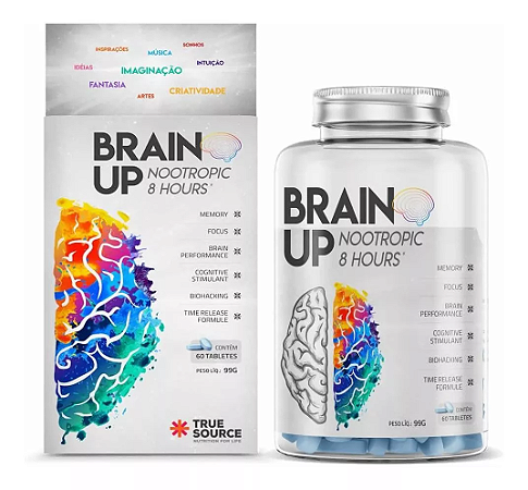 Nootrópico Brain Up 60 Tabletes True Source