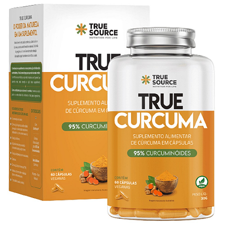 True Curcuma 500mg 60 Cápsulas True Source