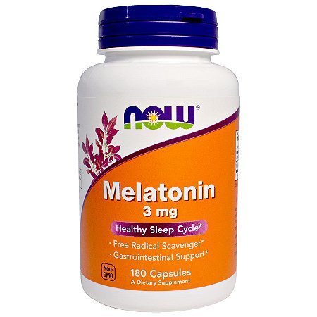 Melatonina 3mg 180 caps Now Foods