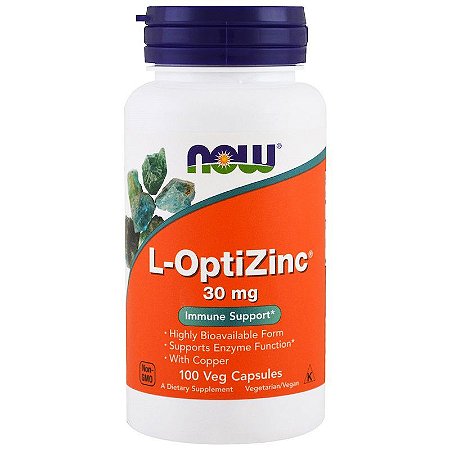 L-Optizinc 30mg 100 Caps Now Foods